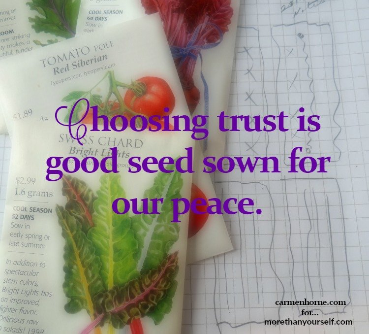 2 Ways to Choose Trust For Our Peace