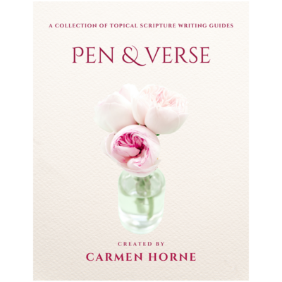 Carmen Horne: Pen & Verse Scripture Writing Guides