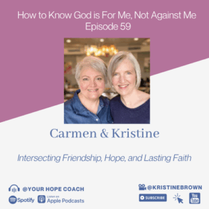 Episode tile with picture of Carmen and Kristine